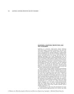 "Lightning, Lightning Protection and Test Standards".