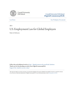 US Employment Law for Global Employers