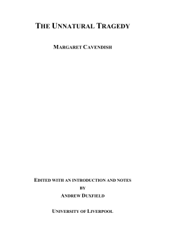 THE UNNATURAL TRAGEDY