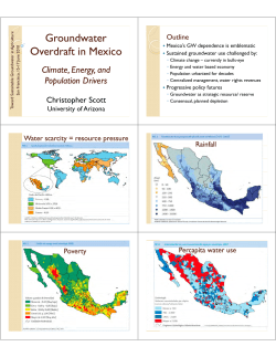 Groundwater Groundwater Overdraft in Mexico Overdraft in Mexico