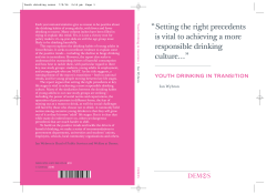 Youth Drinking in Transition