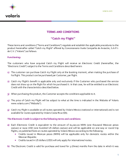 TERMS AND CONDITIONS