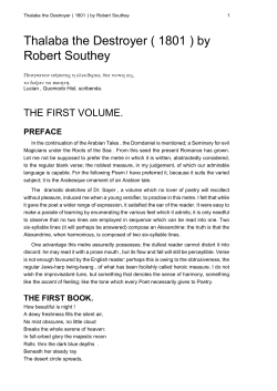 Thalaba the Destroyer ( 1801 ) by Robert Southey - evi