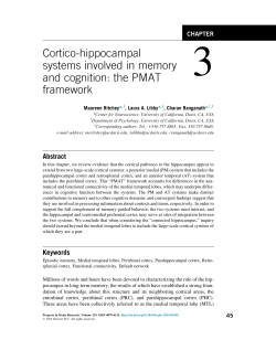 Cortico-hippocampal systems involved in memory and cognition: the