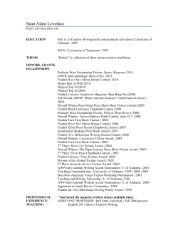 Sean Aden Lovelace - Ball State University