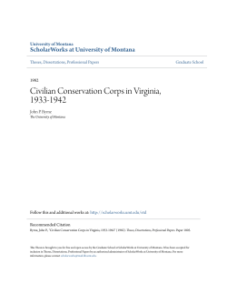 Civilian Conservation Corps in Virginia, 1933-1942