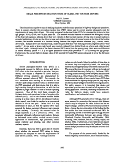 BRAKE PERCEPTION-REACTION TIMES OF OLDER