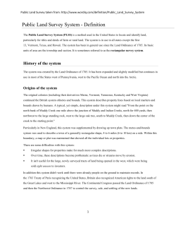 Public Land Survey System