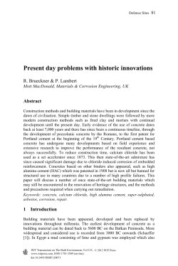 Present day problems with historic innovations