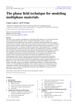 The phase field technique for modeling multiphase materials