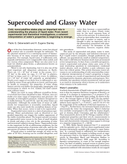 Supercooled and Glassy Water