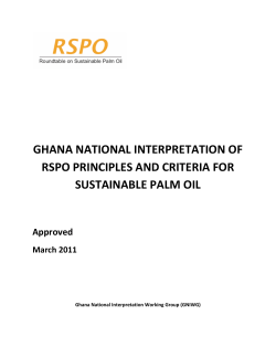 ghana national interpretation of rspo principles and criteria for