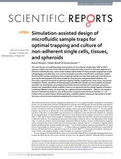 Simulation-assisted design of microfluidic sample traps for