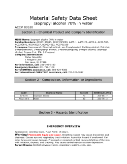 Material Safety Data Sheet