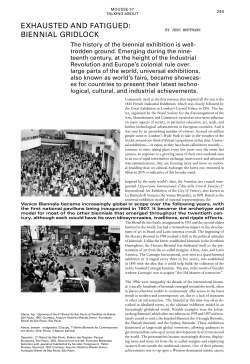 exhausted and fatigued: biennial gridlock
