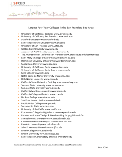 Largest Bay Area 4-Year Colleges