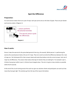 Spot the Difference - British Orienteering