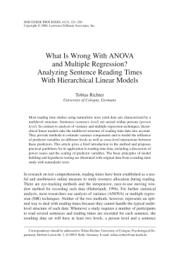 What Is Wrong With ANOVA and Multiple Regression?
