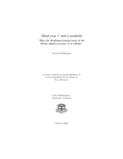 Mind your P and Q-symbols: