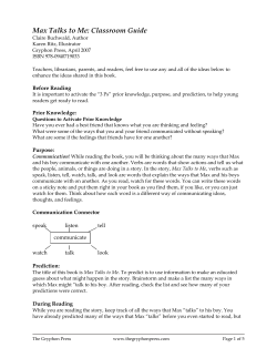 Max Talks to Me - The Gryphon Press