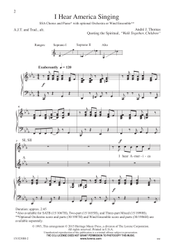 I Hear America Singing