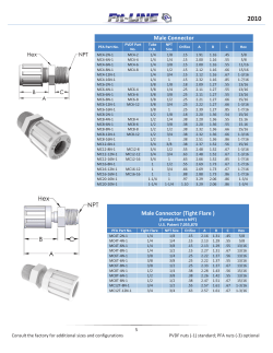 Male Connector Male Connector (Tight Flare )