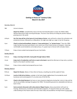 Getting to Know 21st Century Cuba March 4