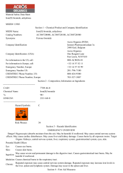 Material Safety Data Sheet Iron(II) bromide, anhydrous