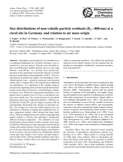 Size distributions of non-volatile particle residuals (Dpnm) at a