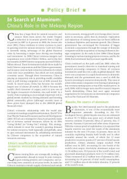 Policy Brief - Heinrich B&ouml;ll Stiftung Cambodia