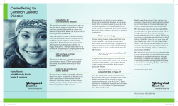 Carrier Testing for Common Genetic Diseases