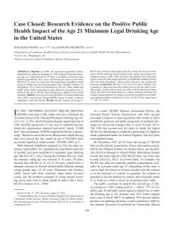 Case Closed: Research Evidence on the Positive Public Health