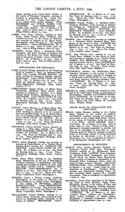 THE LONDON GAZETTE, 3 JULY, 1945