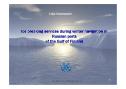 Ice breaking services during winter navigation in Russian ports of