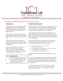 How does soy labeling influence preference and taste?