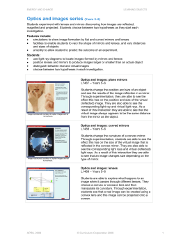 Optics and images: series description