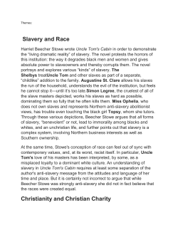 Slavery and Race Christianity and Christian Charity