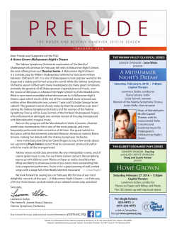 february 2016 - Yakima Symphony Orchestra