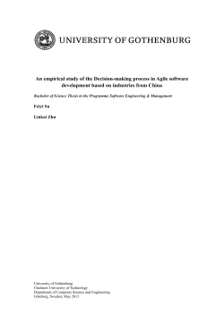 An empirical study of the Decision-making process in Agile