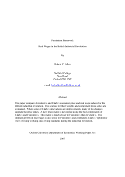 Pessimism Preserved: Real Wages in the British