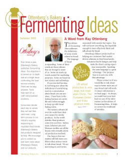 Did you know? - Ottenberg`s Bakery