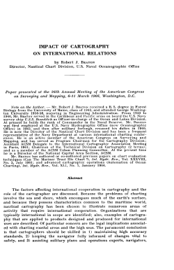 IMPACT OF CARTOGRAPHY ON INTERNATIONAL RELATIONS