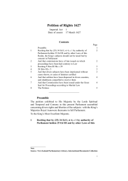 el_petition of rights 1627