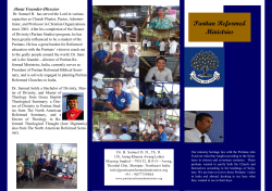 our brochure - Puritan Reformed Ministries
