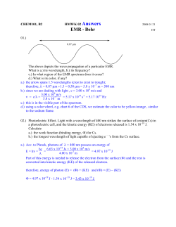 EMR - Bohr