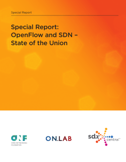 OpenFlow and SDN &ndash; State of the Union