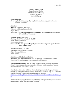 4 Sept 2014 Lucas C. Majure, PhD. Desert Botanical Garden 1201