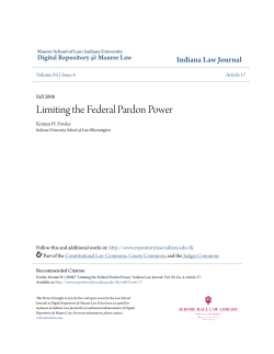 Limiting the Federal Pardon Power