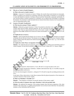 ccoe &ndash; 1 classification of elements and periodicity