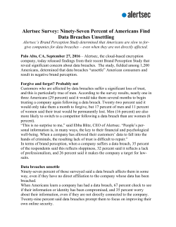 Alertsec Survey: Ninety-Seven Percent of Americans Find Data